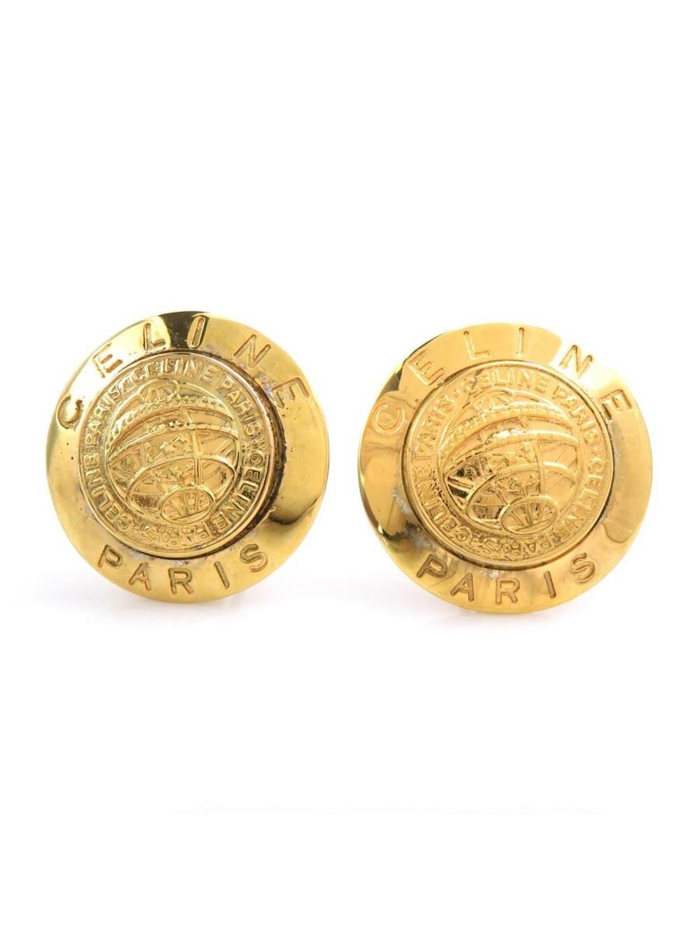 Auth Celine Earrings Gold Metal - #302778C17B
